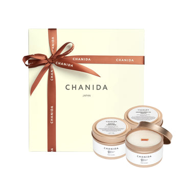 トラベルティンキャンドル3個セット / Set of 3 Travel Tin Candles-Gift Set-CHANIDA.ASIA